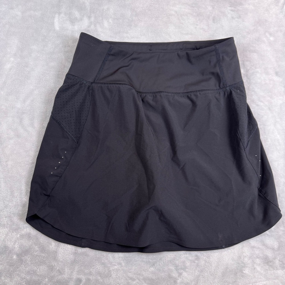 Athleta Run With It Skirt Black‎ 16 Inch Athletic Shorts Tennis Golf Size S